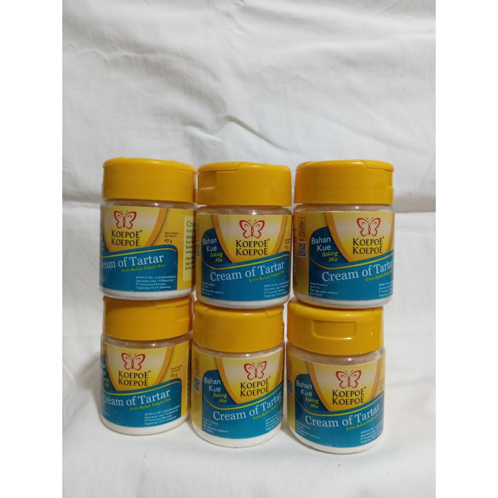 

Koepoe Koepoe Cream Of Tartar 43gr ( 1 pack isi 6 pacs)