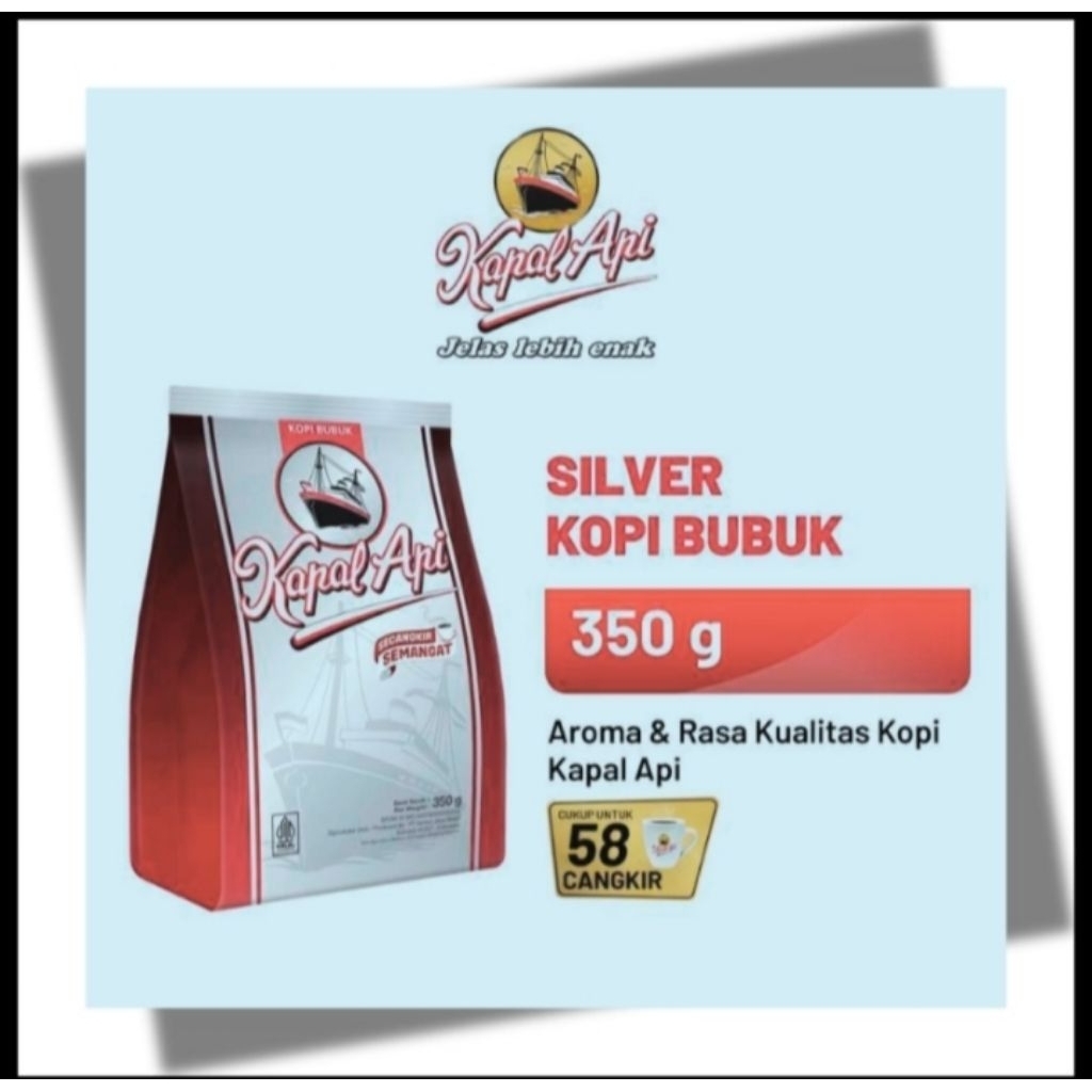 

Kapal Api 350gr Silver (BARANG READY & EXP DATE TERBARU)