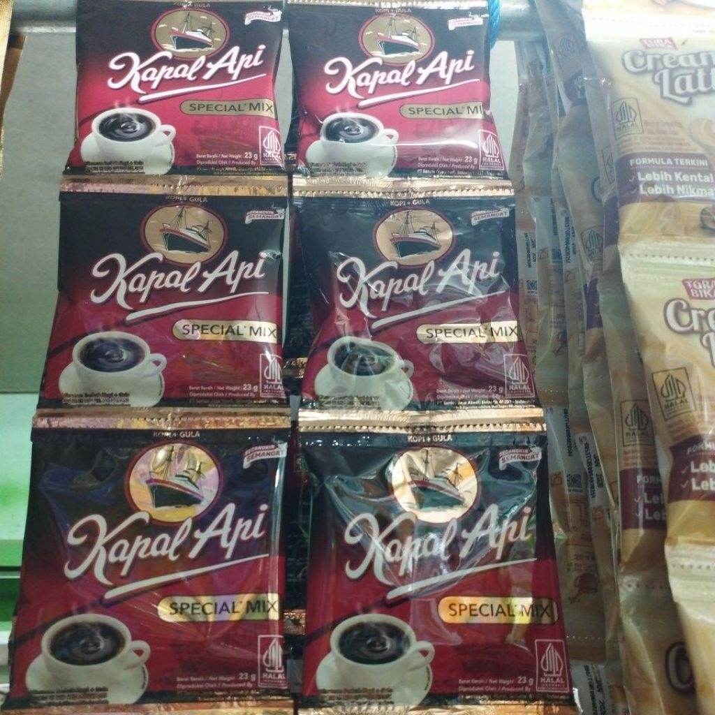 

Kopi Kapal api renceng isi 10 sachet