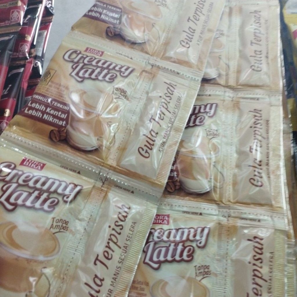 

Torabika Creamy latte renceng isi 10 sachet