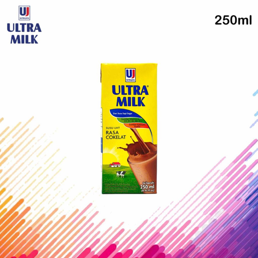

Ultra susu UHT 250 ml Coklat 1 karton (24 pcs)