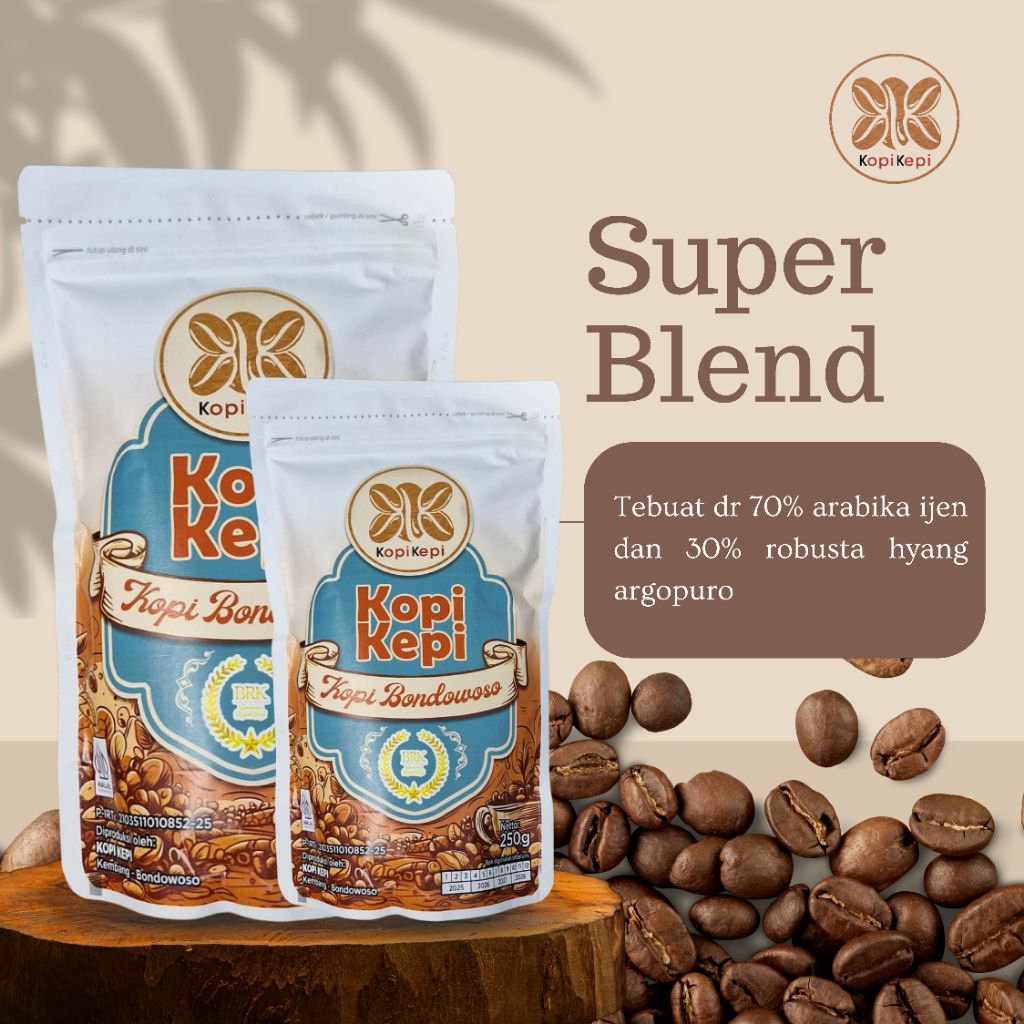 

Kopi exspreso SUPER BLEND 70% Arabica dan 30% Robusta | Kopi Kepi Ijen Coffee java kopi