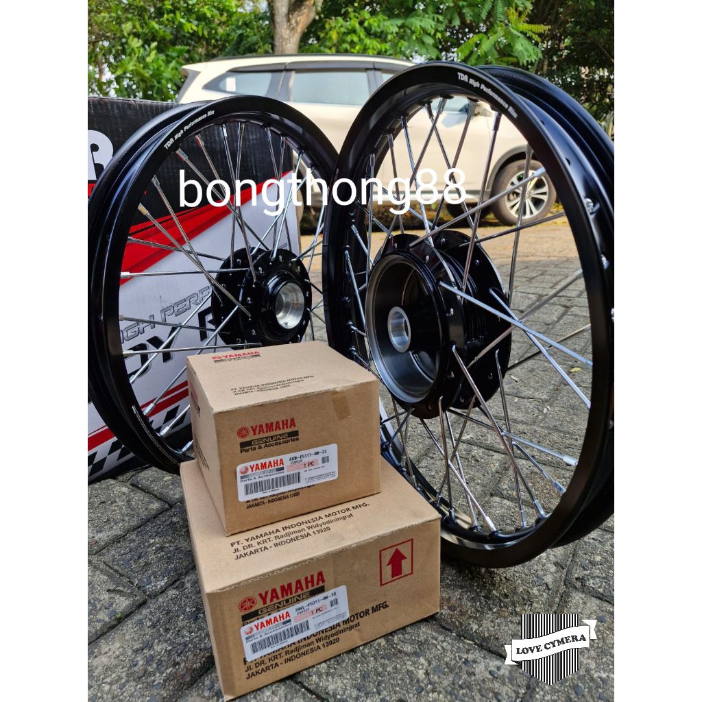 Sepaket Velg TDR RX king Rxz ring 17 140 160 185  215 sepaket set tromol Original Rx king jari jari 