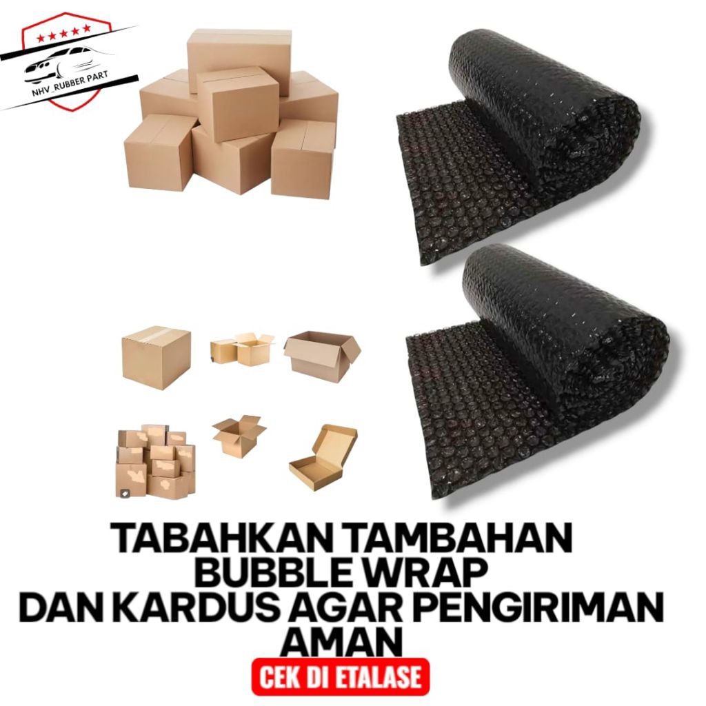 

kardus dan bubble wrap