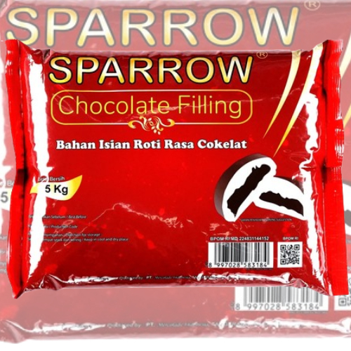 

Sparrow Bahan Isian roti Rasa Cokelat / Chocolate Filling Paste 5 kg
