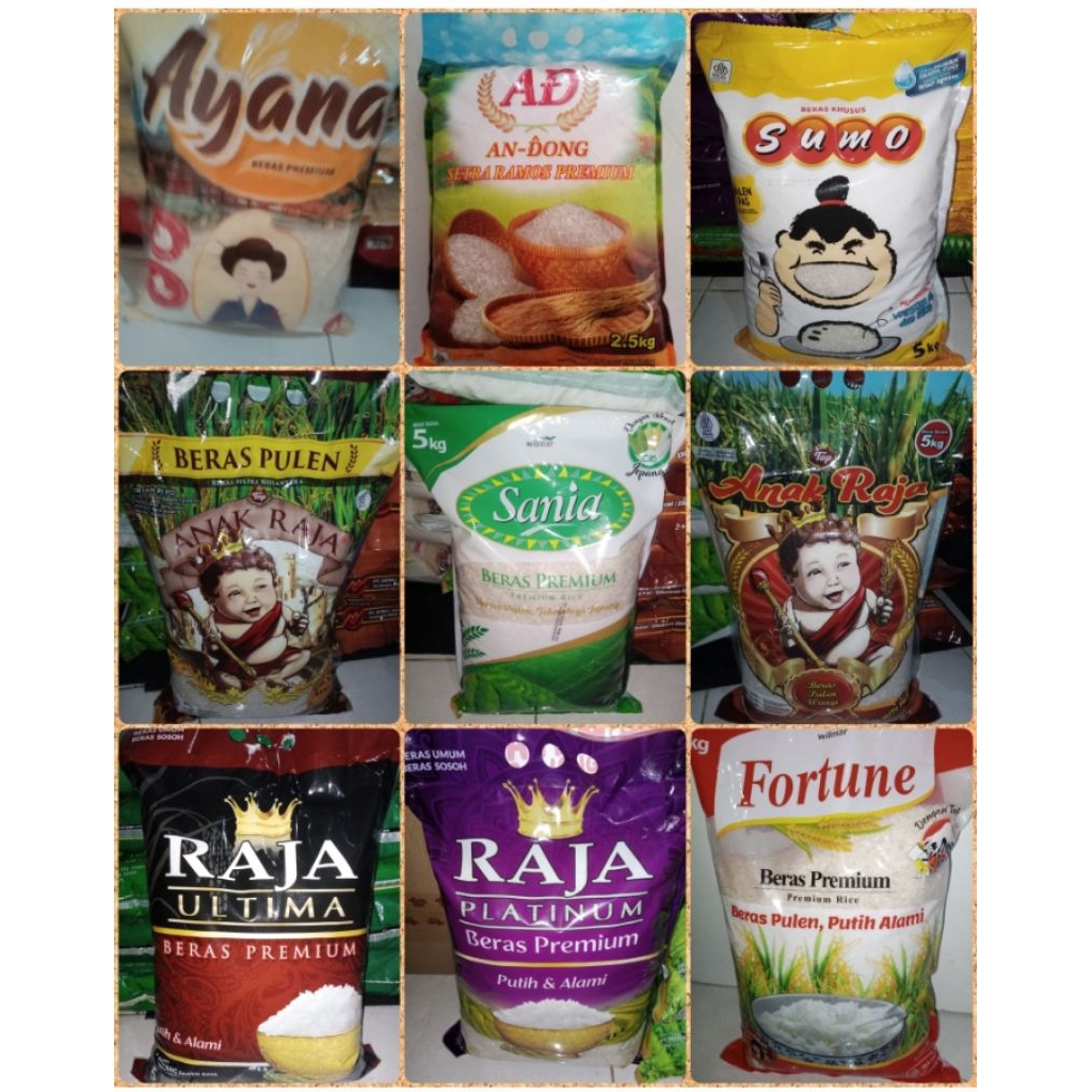 

Beras Premium 5kg banyak varian