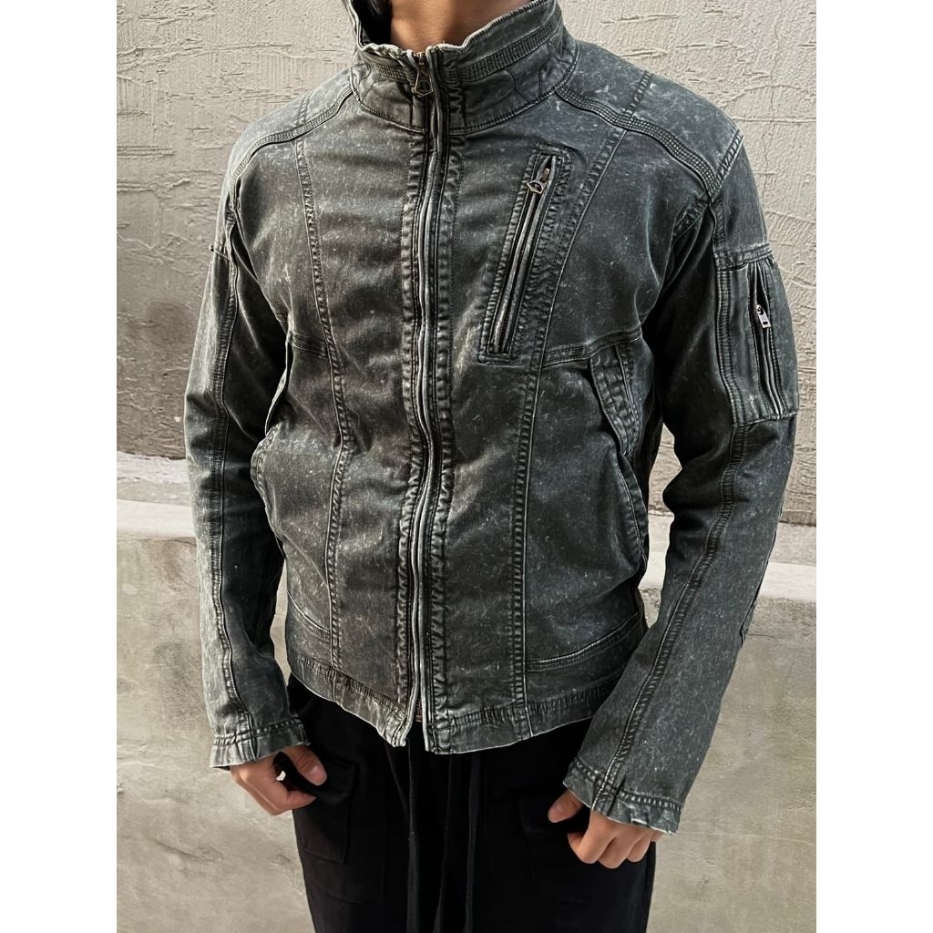 FIELDCORE Rider Biker Soft Denim Jacket