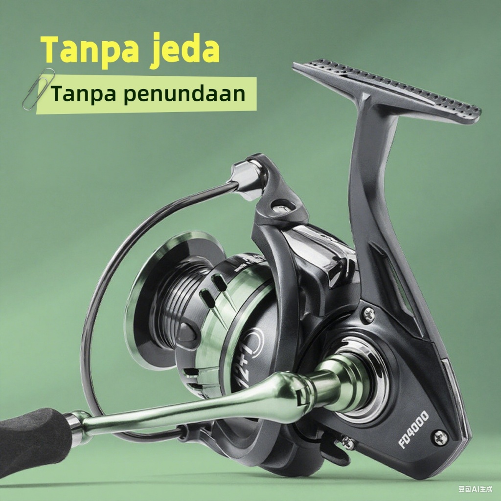 REEL PANCING POWER HANDLE /Gulungan pancing rol gulung logam penuh / Reel Metal Body Handle