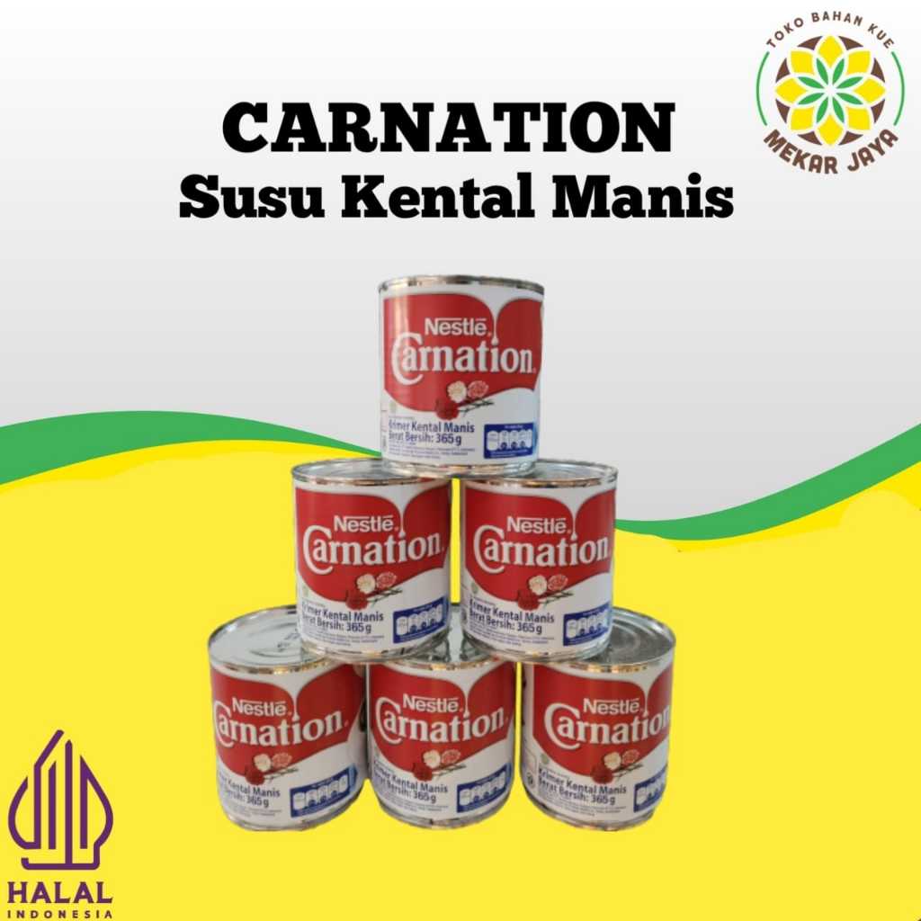 

Carnation Susu Kental Manis 365g / Kualitas Baik SKM 365G