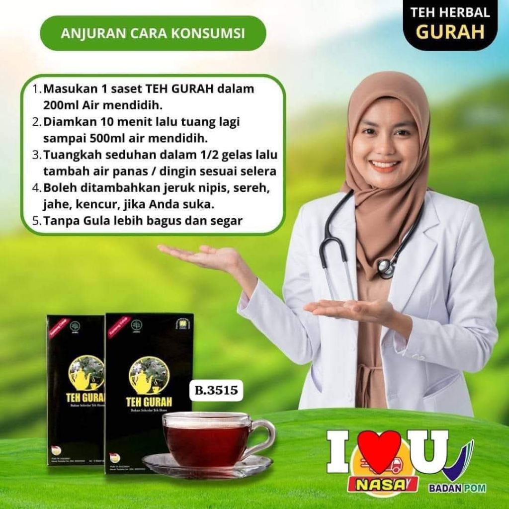 

❤Ysf❤ Teh gurah Herbal Nasa mengatasi batuk, flu