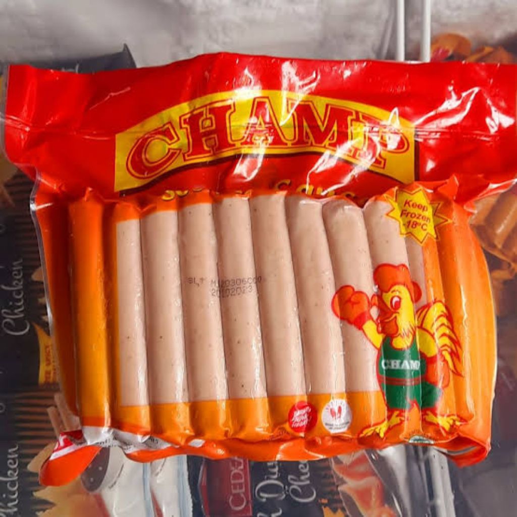 

Cham Sosis Ayam 1kg 40 pcs (Frozen Food)