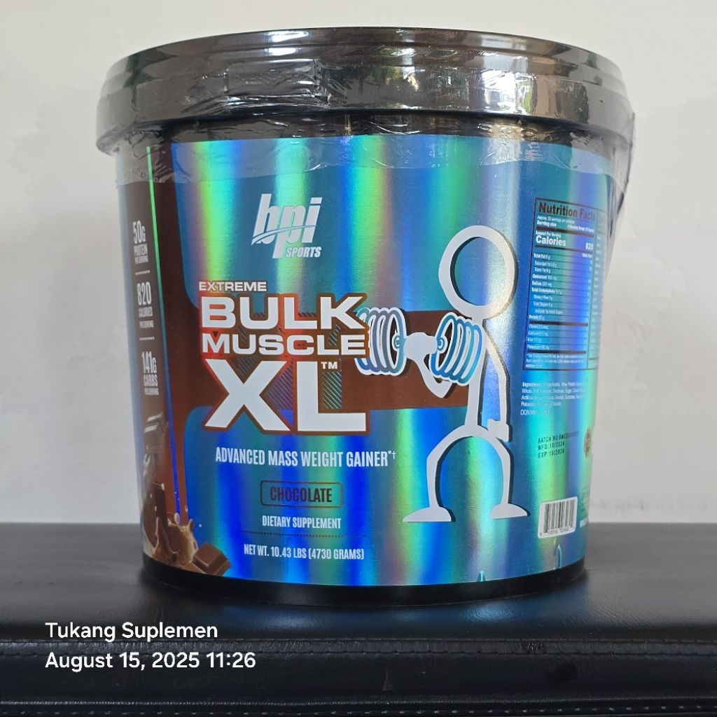 BPI Sport Extreme Bulk Muscle XL Advanced Mass Weight Gainer 10lb 10lbs 10 lb lbs Susu Penambah Bera