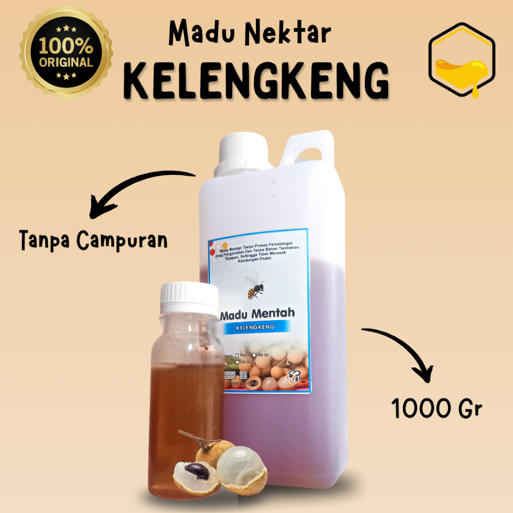 

[Raw Honey] Madu Klengkeng Premium 1 Kg – Murni, Sehat, Harga Terbaik