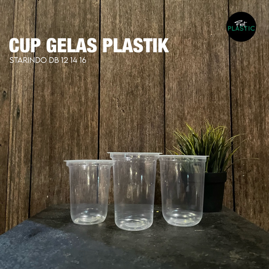 Cup Starindo Oval 12oz & 14oz & 16oz