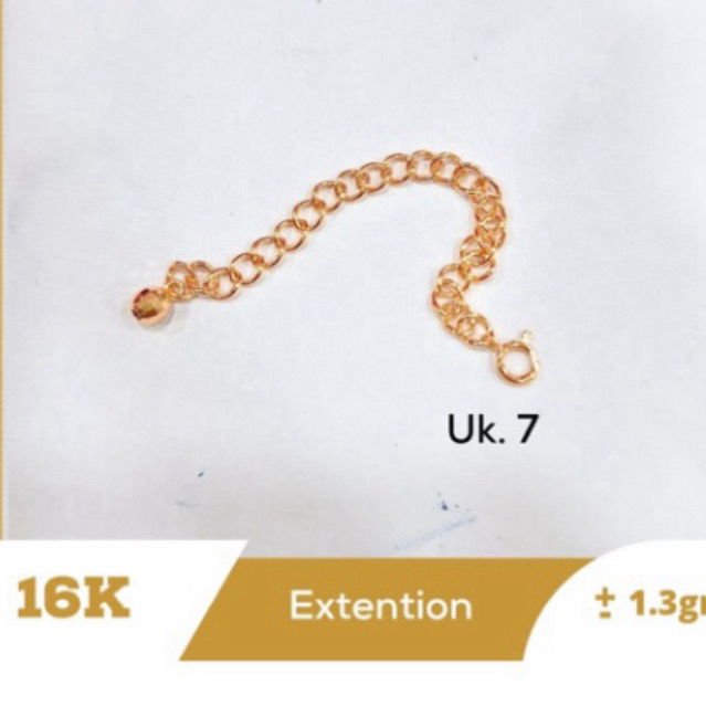 extension gelang dan kalung emas asli kadar 875