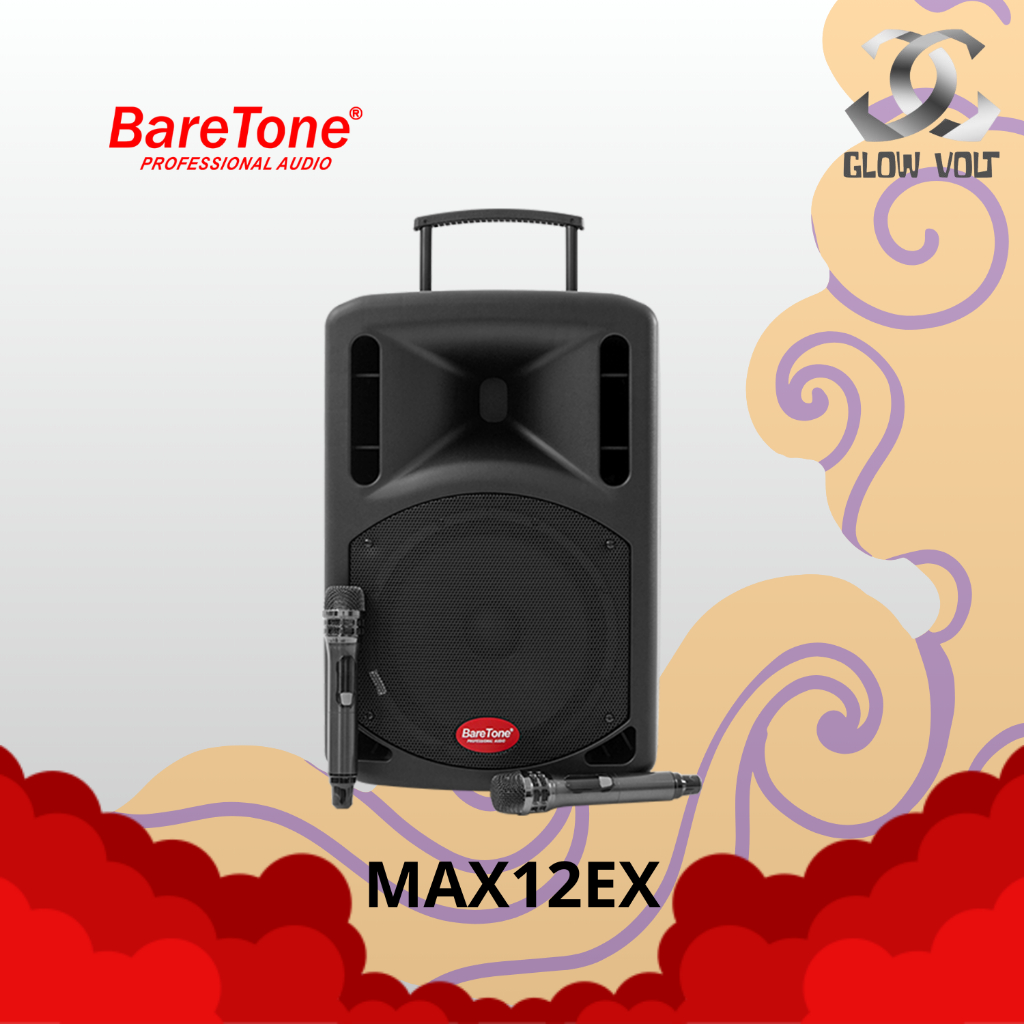BARETONE AUDIO PORTABLE SPEAKER 12 INCH | MAX12EX