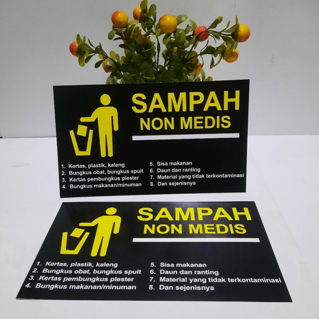 

Stiker Sampah Non Medis