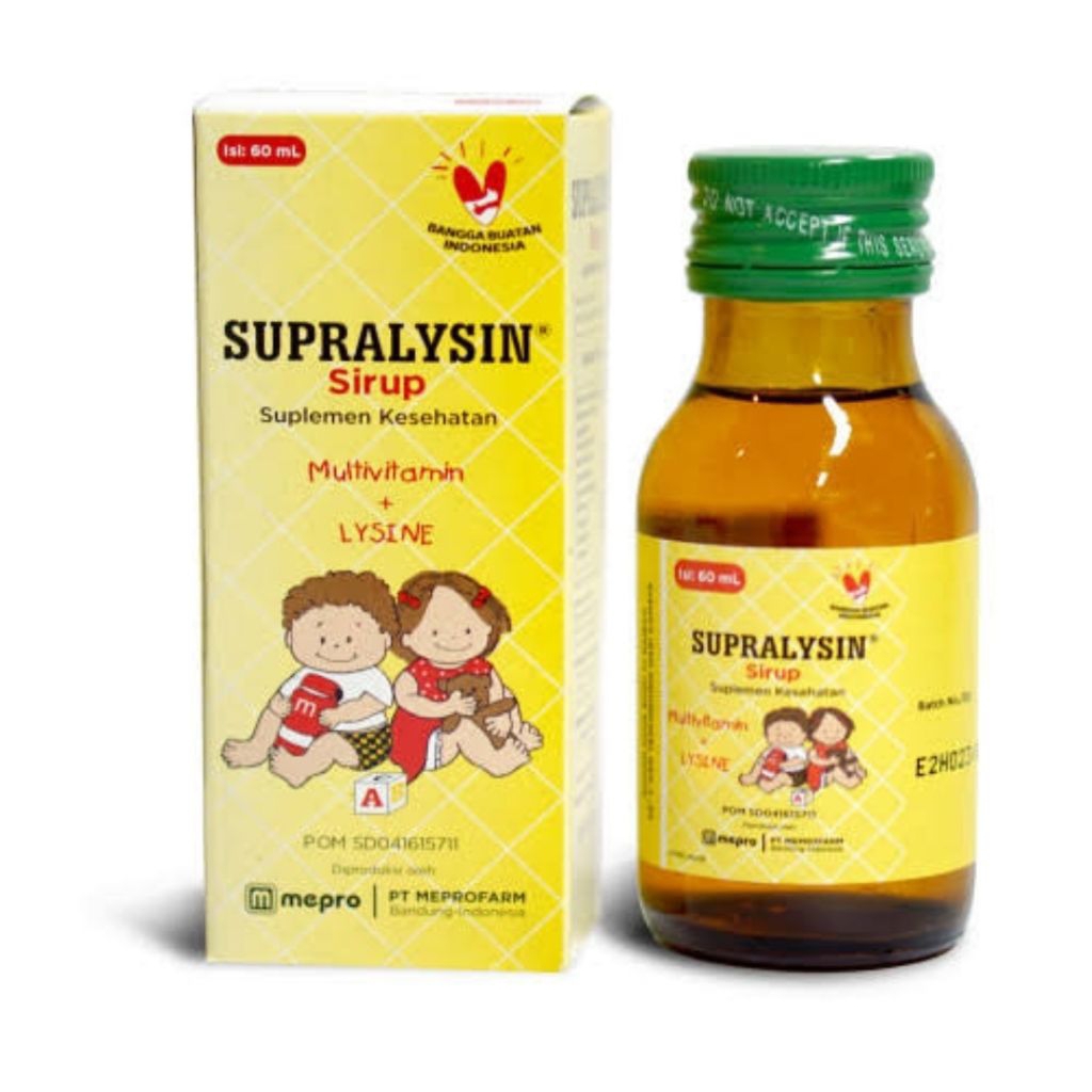 

[SUPRALYSIN SIRUP] 1 BOTOL 60 ML