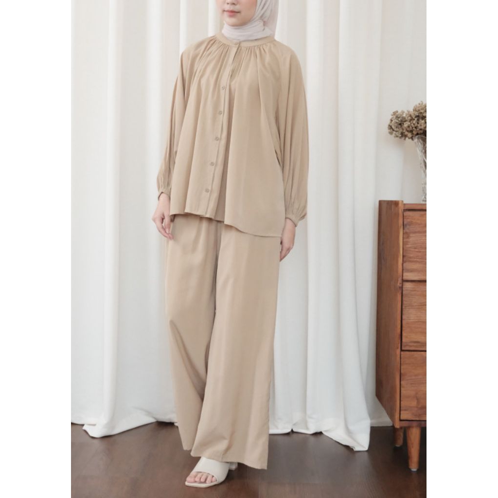 Isla Blouse Set Nueta Hazelnut