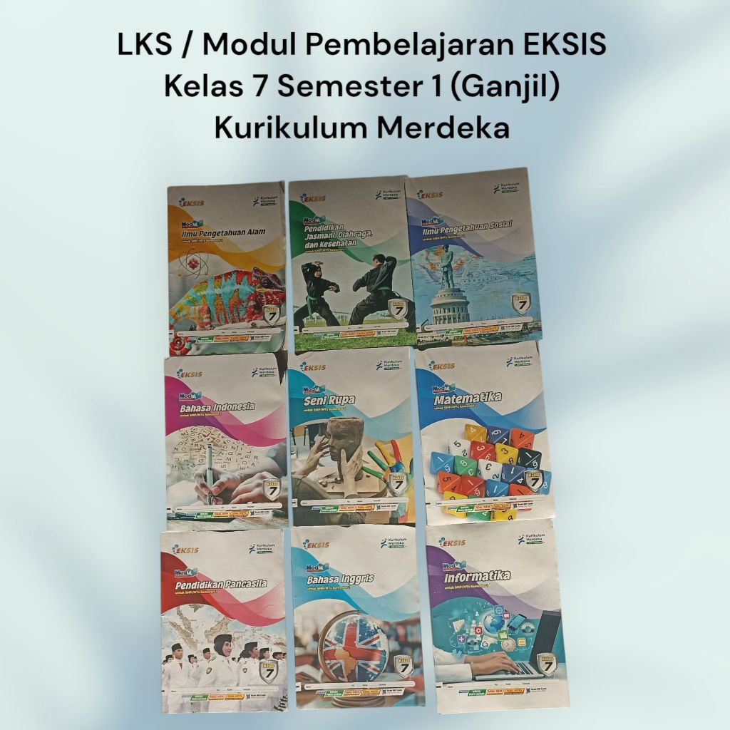 LKS / Modul Pembelajaran EKSIS untuk SMP / MTS kelas 7 8 9 Kurikulum Merdeka semester 1 ganjil Bahas