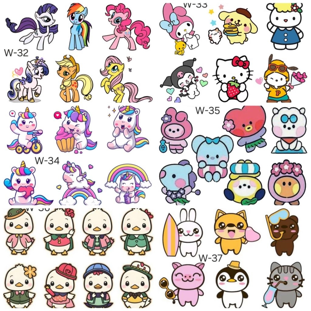 

Edible Sticker Makanan / Edible Stamp / Edible Picture / Stiker Makanan / Stiker Minuman / 1 pax @ 6 gambar