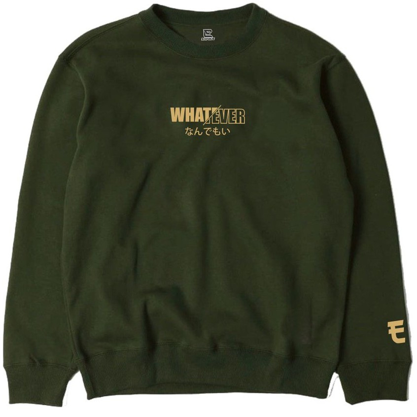 Sweter Crewneck Pria Erfolg Clothing Motif Whatever Switer Cowok Distro Jumper Original Bandung