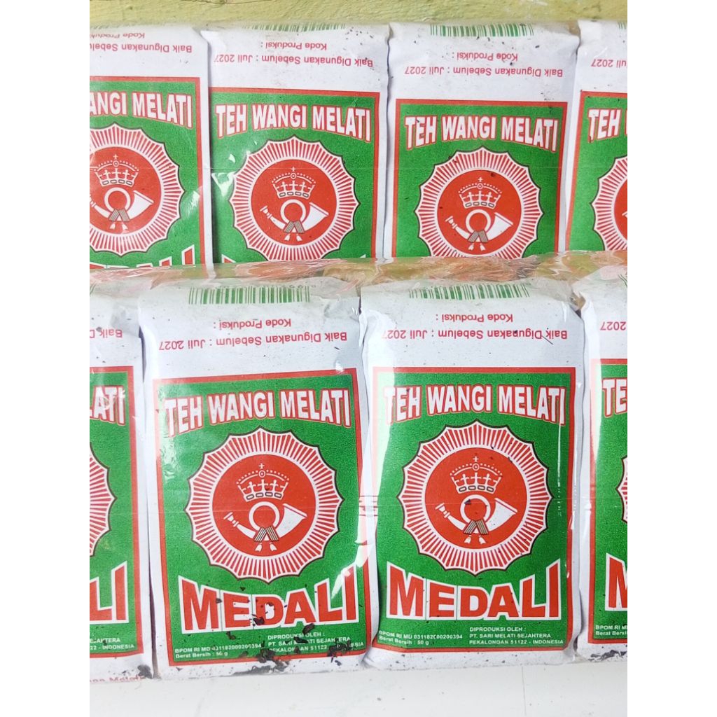 

Teh cap medali wangi teh melati 1pack isi 10pcs @40Gram