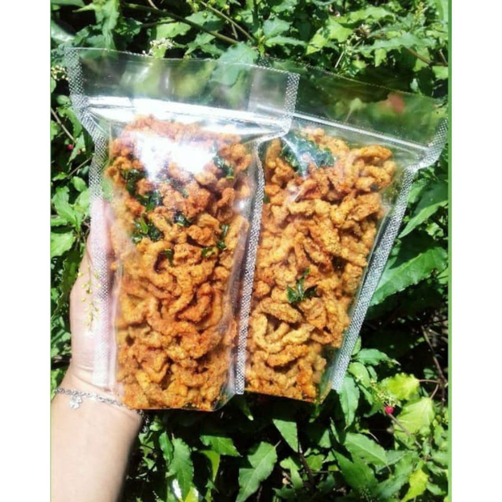 

Kripik usus crisphy Super pedas & original 100 grm