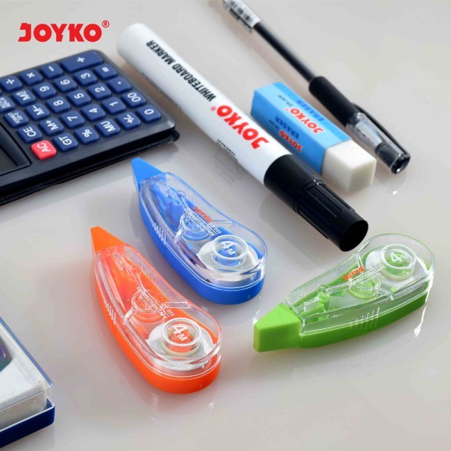 

Correction Tape Joyko CT-553 4 M x 5 mm | Correction Tape Pita Koreksi Joyko CT-553 (1PCS)