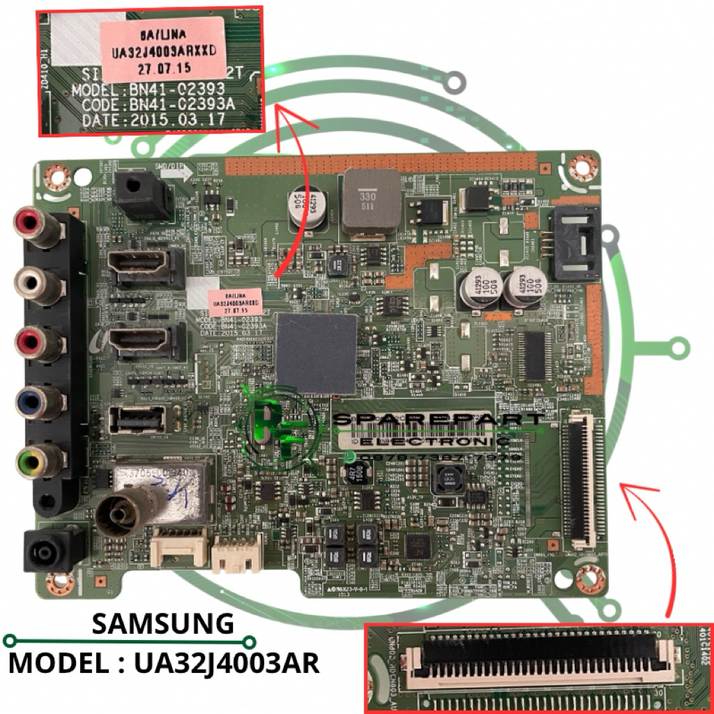 MB MAINBOARD MESIN TV LED SAMSUNG UA32J4003AR 32J4003AR UA32J4003 32J4003