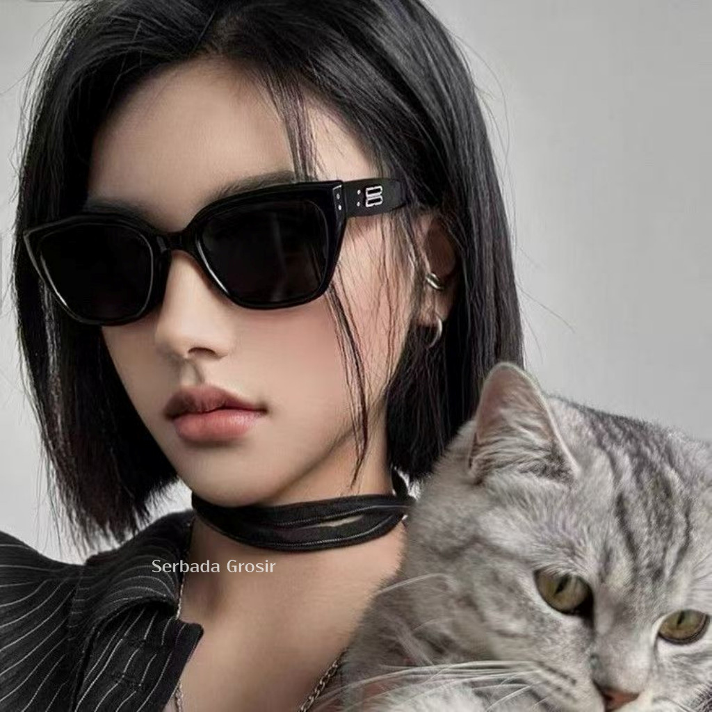 Serbada Grosir  Kacamata Sunglasses Korean Style GM Nada Kacamata Dengan Lensa Anti UV-400 Eyewear S