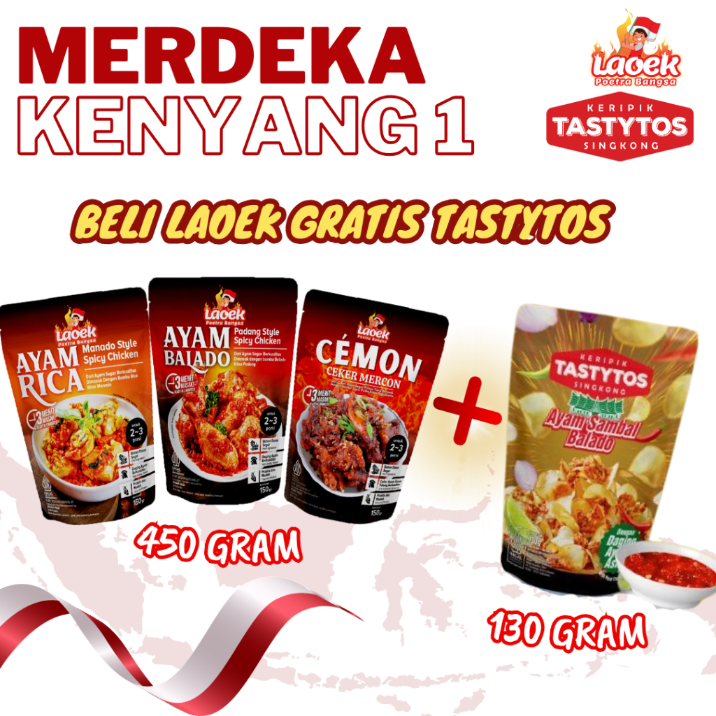 

Merdeka Kenyang 1 ( 3 lauk + 1 tastytos )