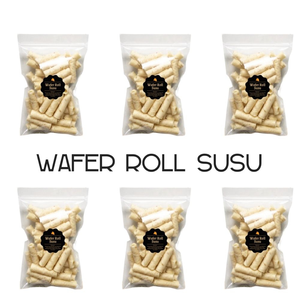 

Cemilan Snack Wafer Roll Susu