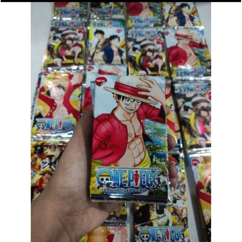 12kemasan mainan kartu One piece, kartu koleksi one piece