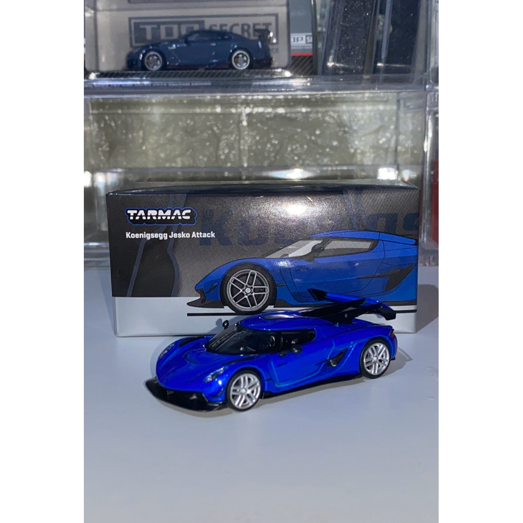 tarmac koenigsegg jesko attack blue