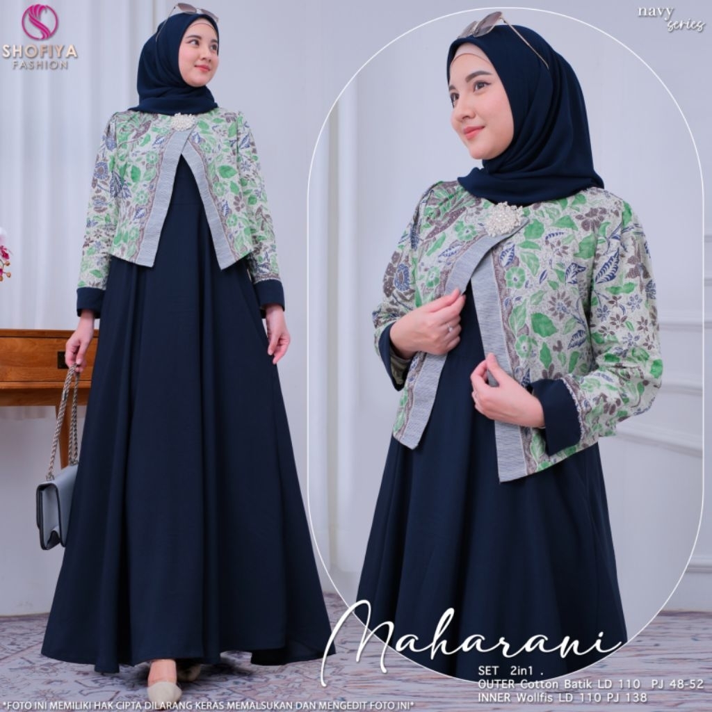 MAHARANI MALINI BY SHOFIYA GAMIS MOTIF BATIK
