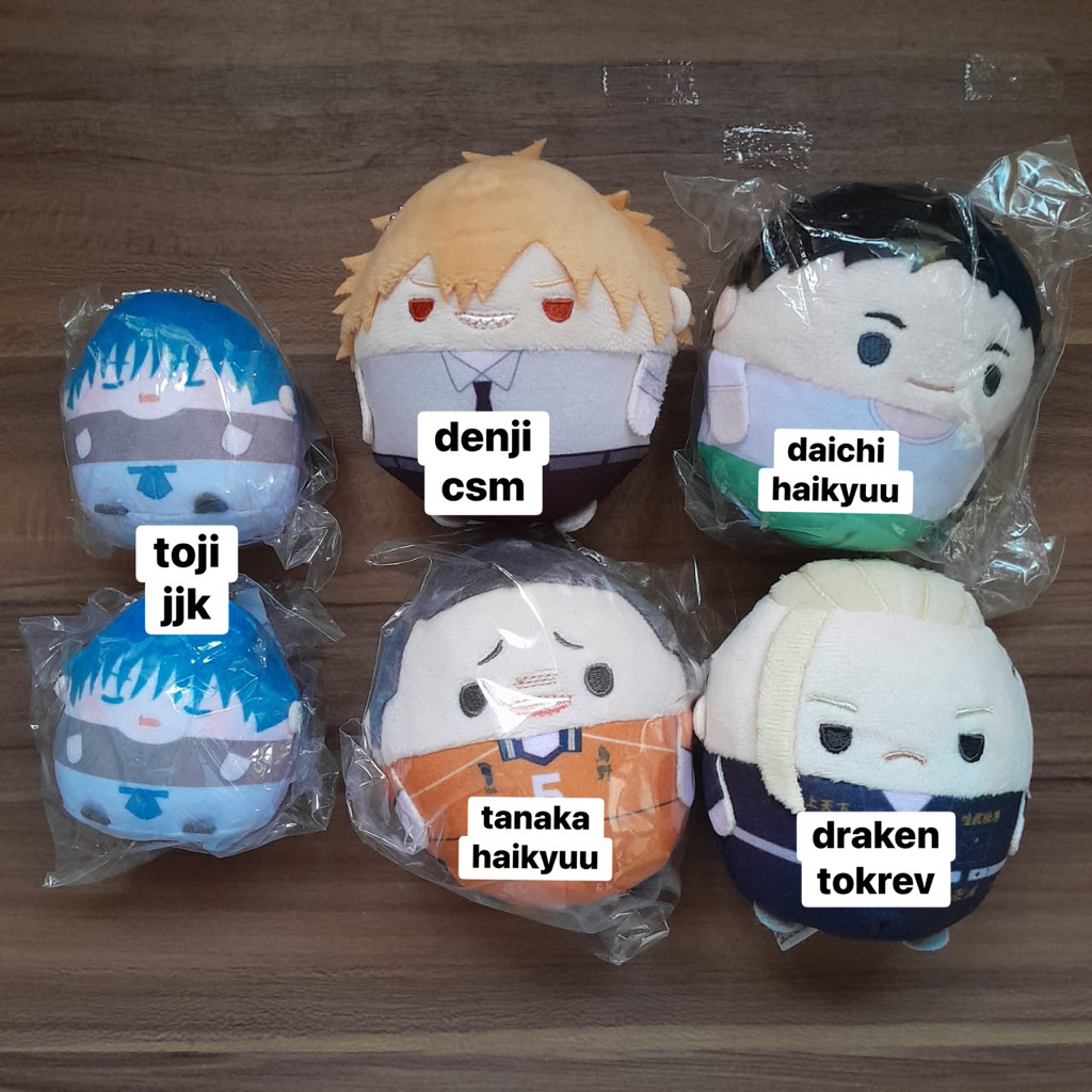 Nuigurumi Fuwakororin S Tenorinzu Denji ; Haikyuu ; Jujutsu Kaisen ; Tokyo Revengers