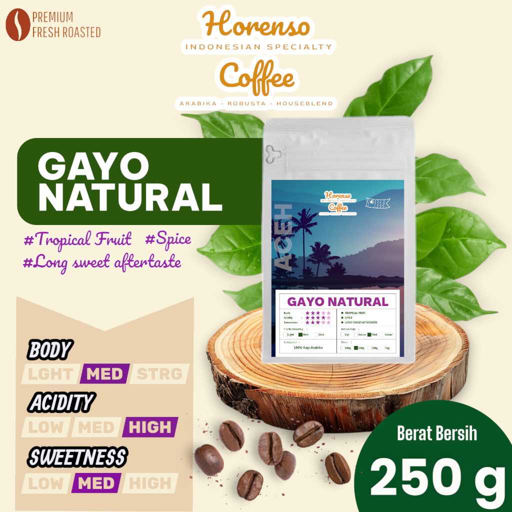 

Kopi Arabica Aceh Gayo Natural