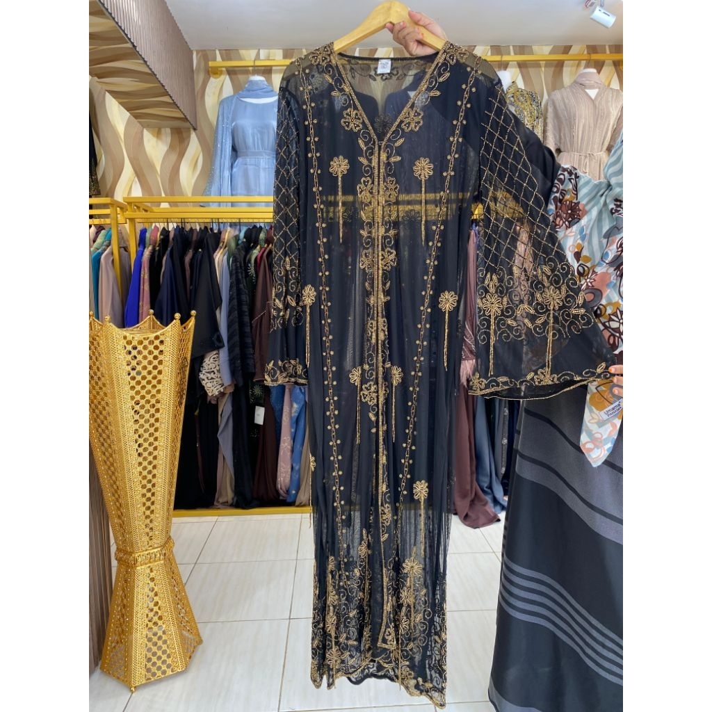 Outer Full Payet Bahan Tile Motif Bunga Kincir