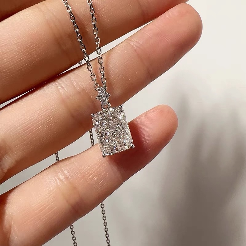 【100% Lab Grown Diamond/ 18 K Emas Asli 】-FL-IF-VVS1 Clarity- Colour D PREMIUM Lab alami Batu natura