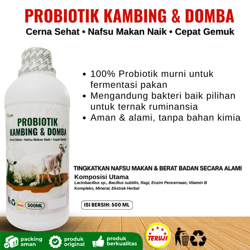 Probiotik ternak kambing/Probiotik pakan ternak/Probiotik peternakan domba/Probiotik ternak