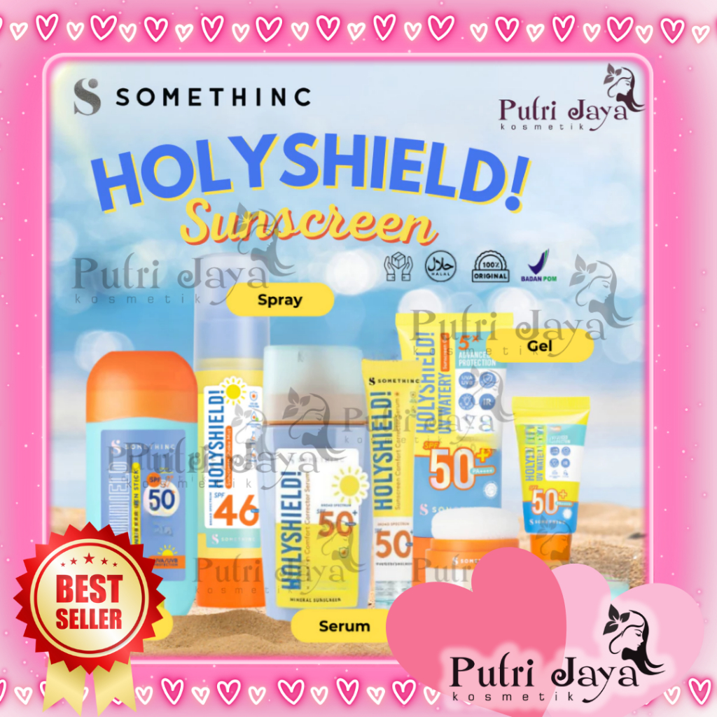 SOMETHINC Holyshield! Sunscreen Series | UV Watery Gel SPF50 / Comfort Corrector Gel / Glowing Stick