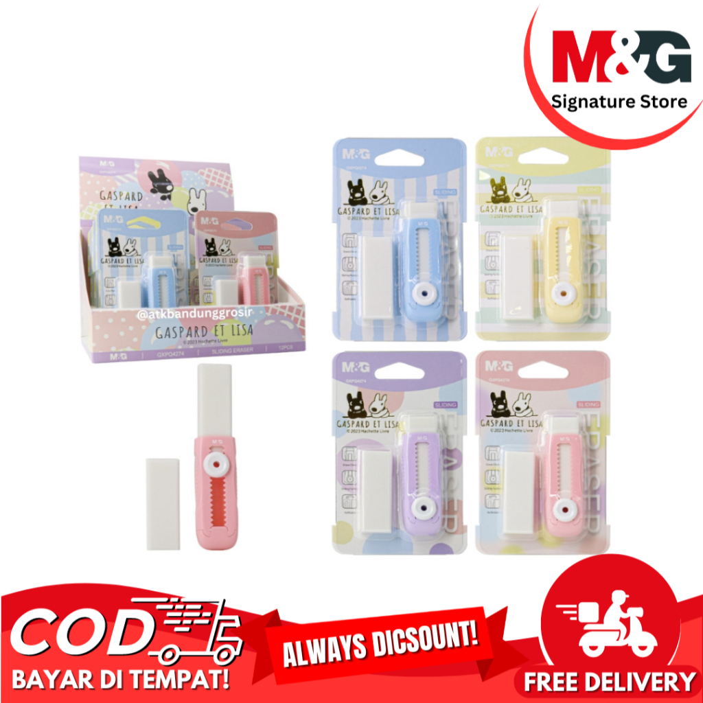 

M&G Gaspard Et Lisa Push Eraser & Refil (Penghapus + Refil Penghapus Besar Putih) #QXPQ4274 - SATUAN