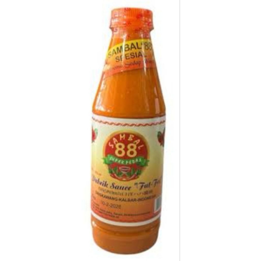 

( perbotol) sambal 88 spesial khas singkawang gramasi 350ml...
