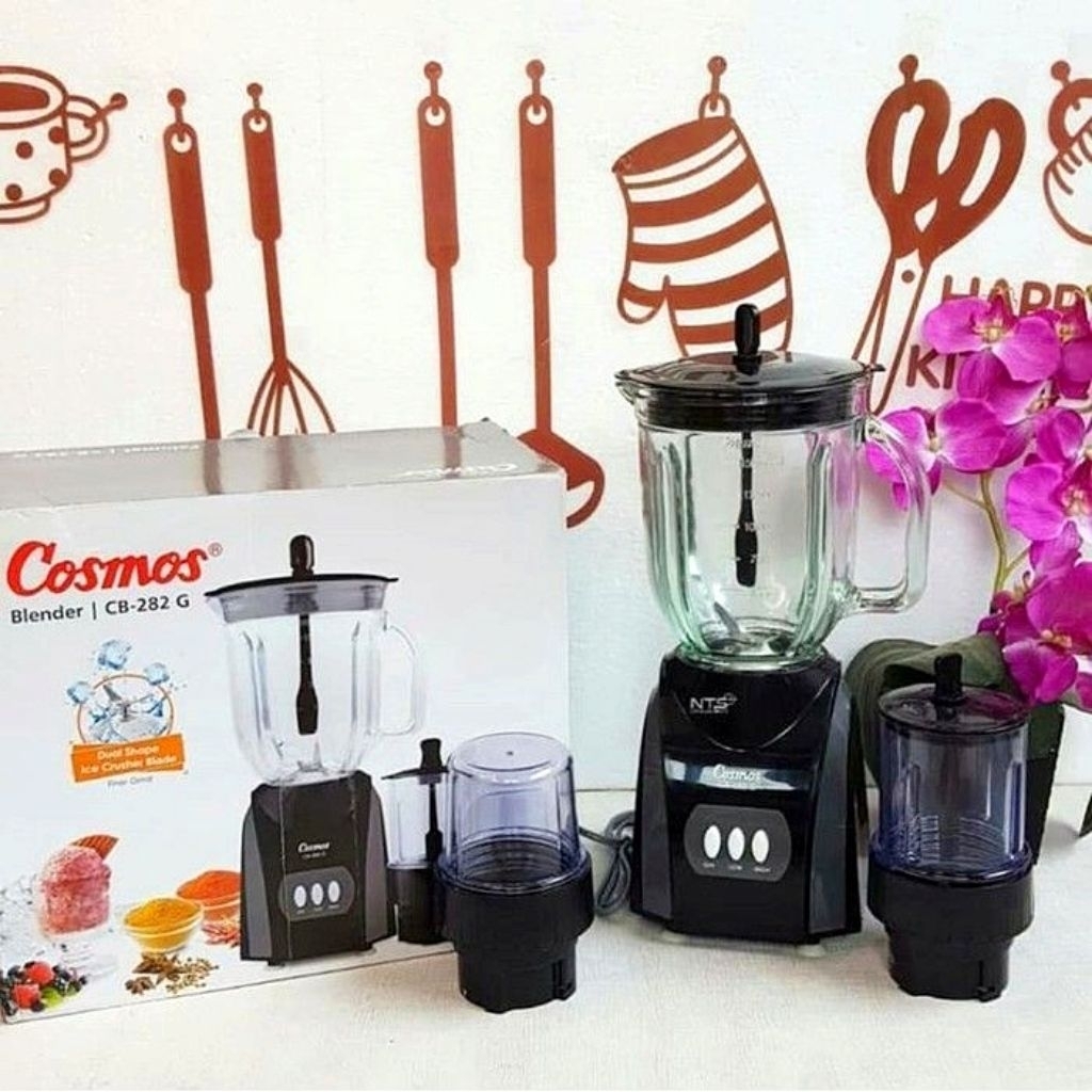 Blender Cosmos Cb 282 g / CB282G / blender kaca 2 liter / blender jus goblet cosmos hitam / blender 