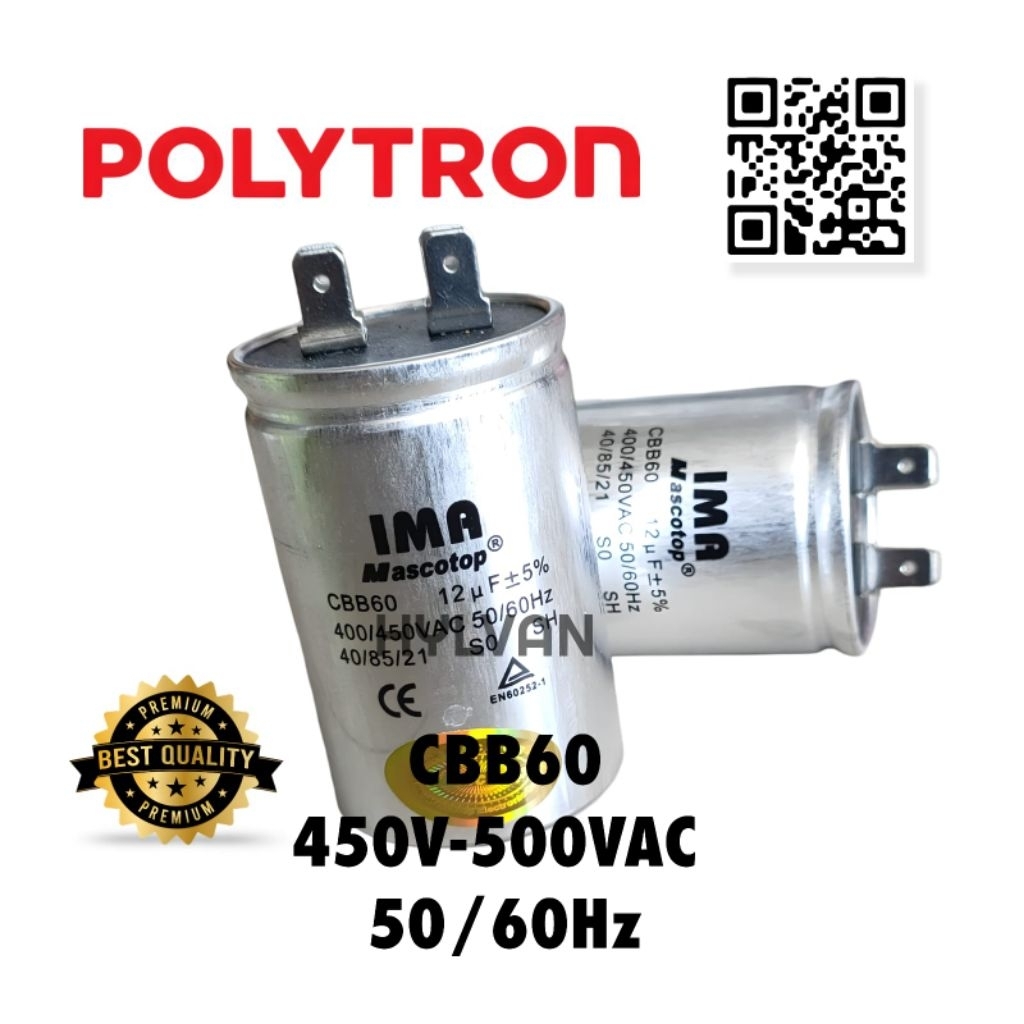 KAPASITOR MESIN CUCI POLYTRON 1 TABUNG TOP LOADING