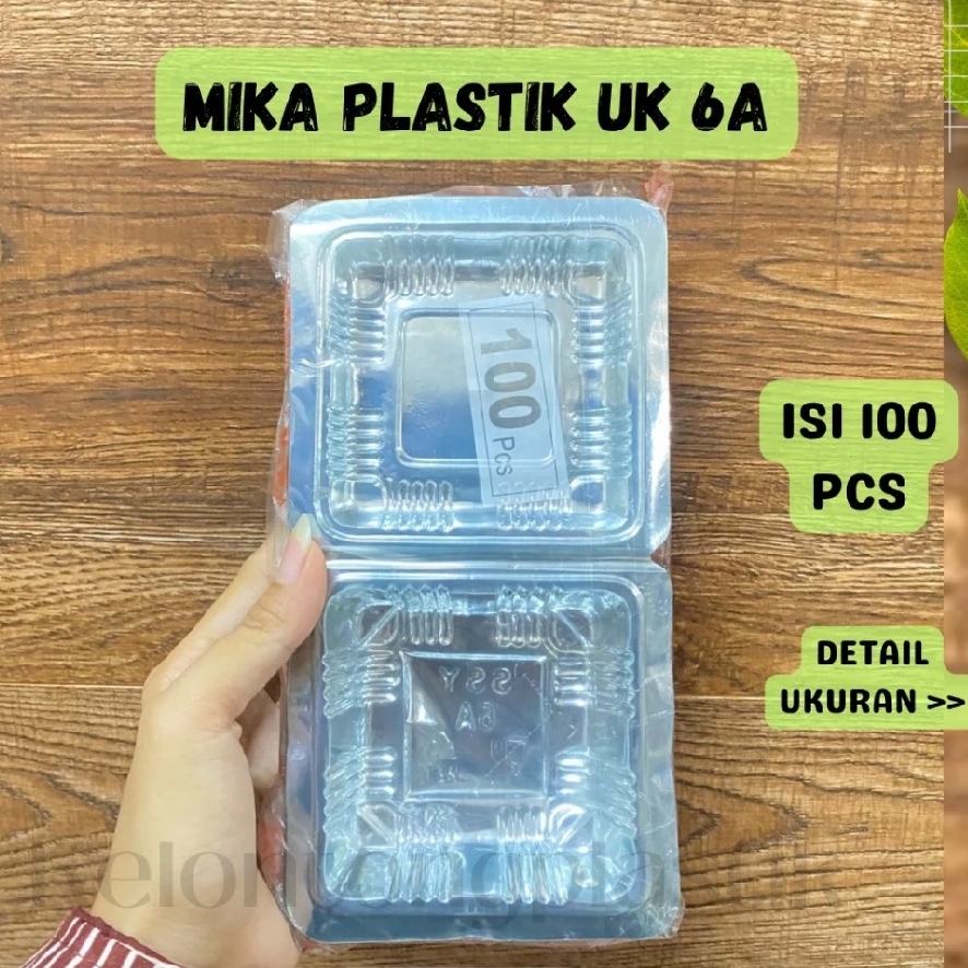 [100 pcs] Mika 6A | Mika Jajan | Mika Burger mini | Mika Plastik | Mika 6A
