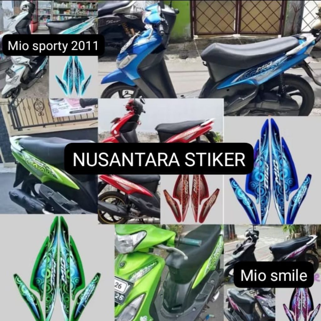 STIKER STRIPING MOTOR MIO SMILE MIO SPORTY TAHUN 2011