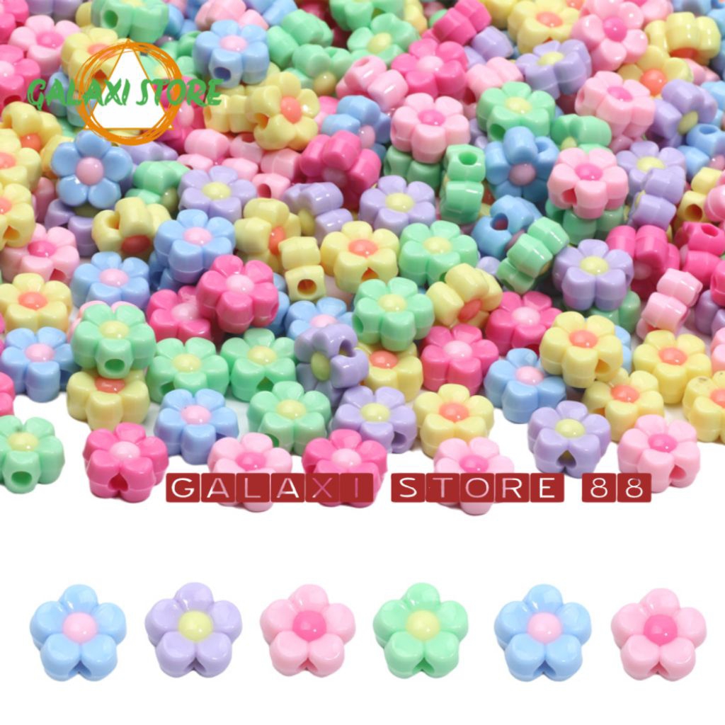 MANIK MANIK BUNGA SAKURA MOTE BUNGA PASTEL AB