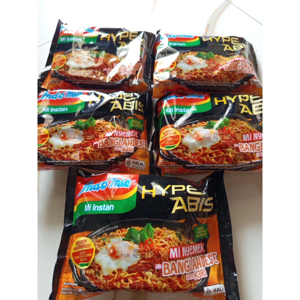 

(5 PCS ) INDOMIE MIE NYEMEK BANGLAHDES'E RASA KARI